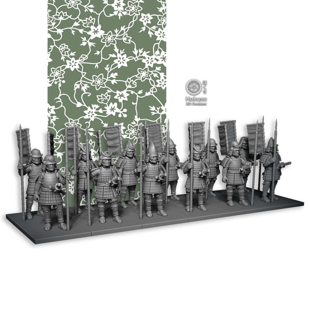 Standing Samurai Infantry with Yari